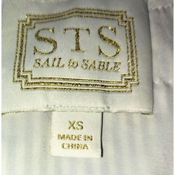 STS Sail to Sable Dress Navy White Stripe Tunic ‎ Tassels Size  X-Small - Picture 8 of 8